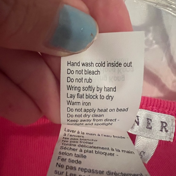 NWT Spanner Barbie-Core Pink Scoop Neck Embellished Stretch Knit Top S - Picture 10 of 11